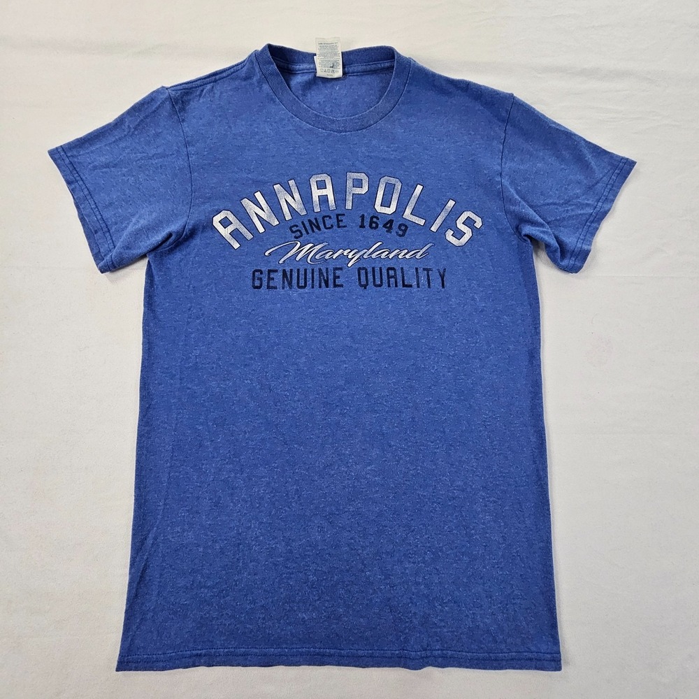 Annapolis MD Blue Short Sleeve Cotton Blend T-Shirt Adult S